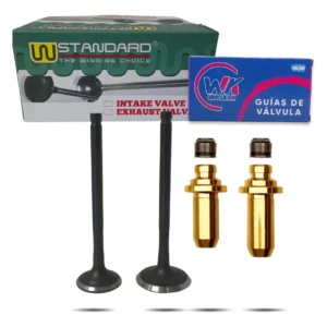 Kit Valvula + Guias Bronce Honda New Wave 110 / 110 S Xjuego