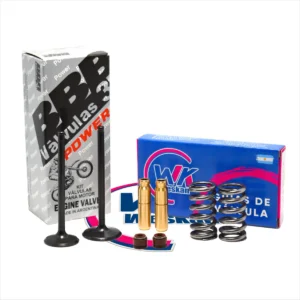 Kit Valvula 3b Power + Guia Bronce Cg Titan 150 +resorte Mpi
