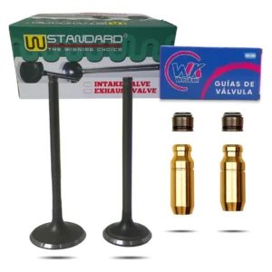 Kit Valvula + Guias Bronce Yamaha Ybr / Xtz 125 Xjuego