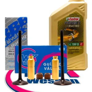 Valvula 3b Racing Mpi Cg Titan 150 + 2 Guias Bronce + Aceite