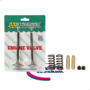 Valvula Wstd + Guía Bronce Honda Cg Titan 150 + Resorte Mpi