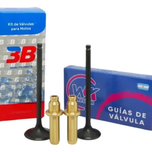 Kit Valvula + Guia De Valvula Bronce Nx4 / Xr 400 Falcon