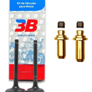 Kit Valvula + Guias Bronce 3b Gilera Smash 125 + Retenes