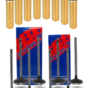 Kit Valvula + Guia Bronce Ford Zetec Rocam Ka / Focus 1.6 X8