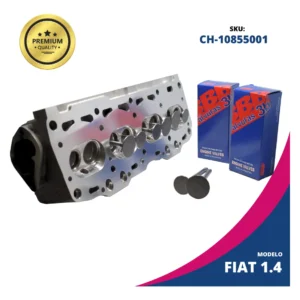 Tapa De Cilindro + Guias + Valvulas Fiat Tipo 1.4