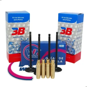 Kit Guias Weskan Bronce + Valvula 3b Bajaj Ns 200 X4