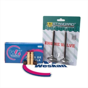 Kit Valvulas + Guías Bronce Honda Cg Titan 150 / Xr 150 L X2