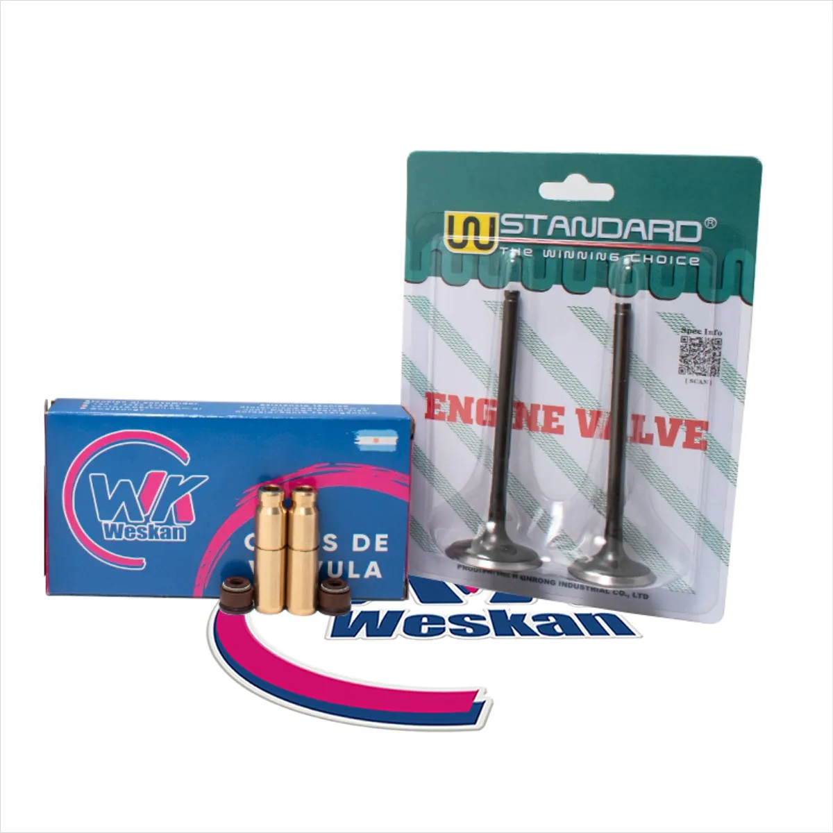 Kit Valvulas + Guías Bronce Honda Cg Titan 150 / Xr 150 L X2