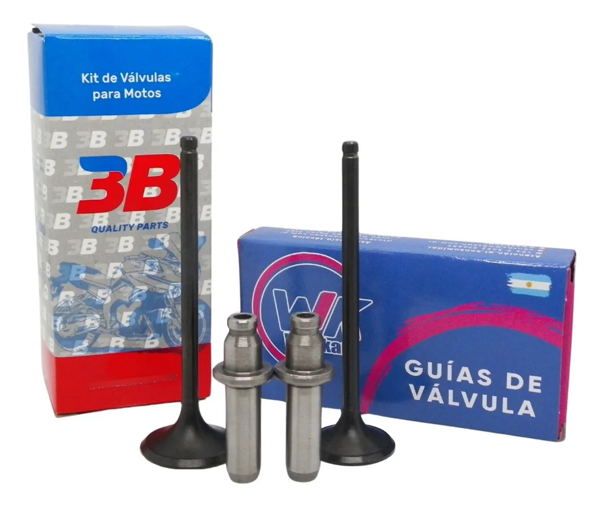 Kit Valvula + Guia De Valvula Fundicion Nx4 / Xr 400 Falcon