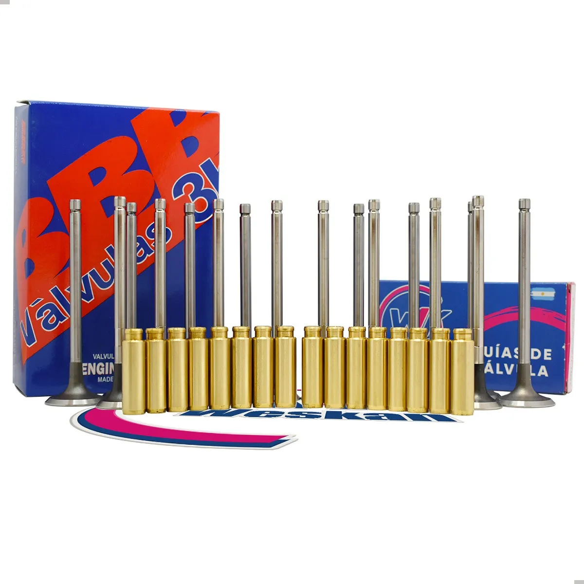 Kit Valvula + Guias Bronce Citroen C3 / C4 1.6 Tu5jp4 X16