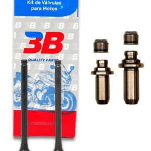 Kit Guias Fundicion + Valvula 3b Gilera Honda Wave 110 Cc