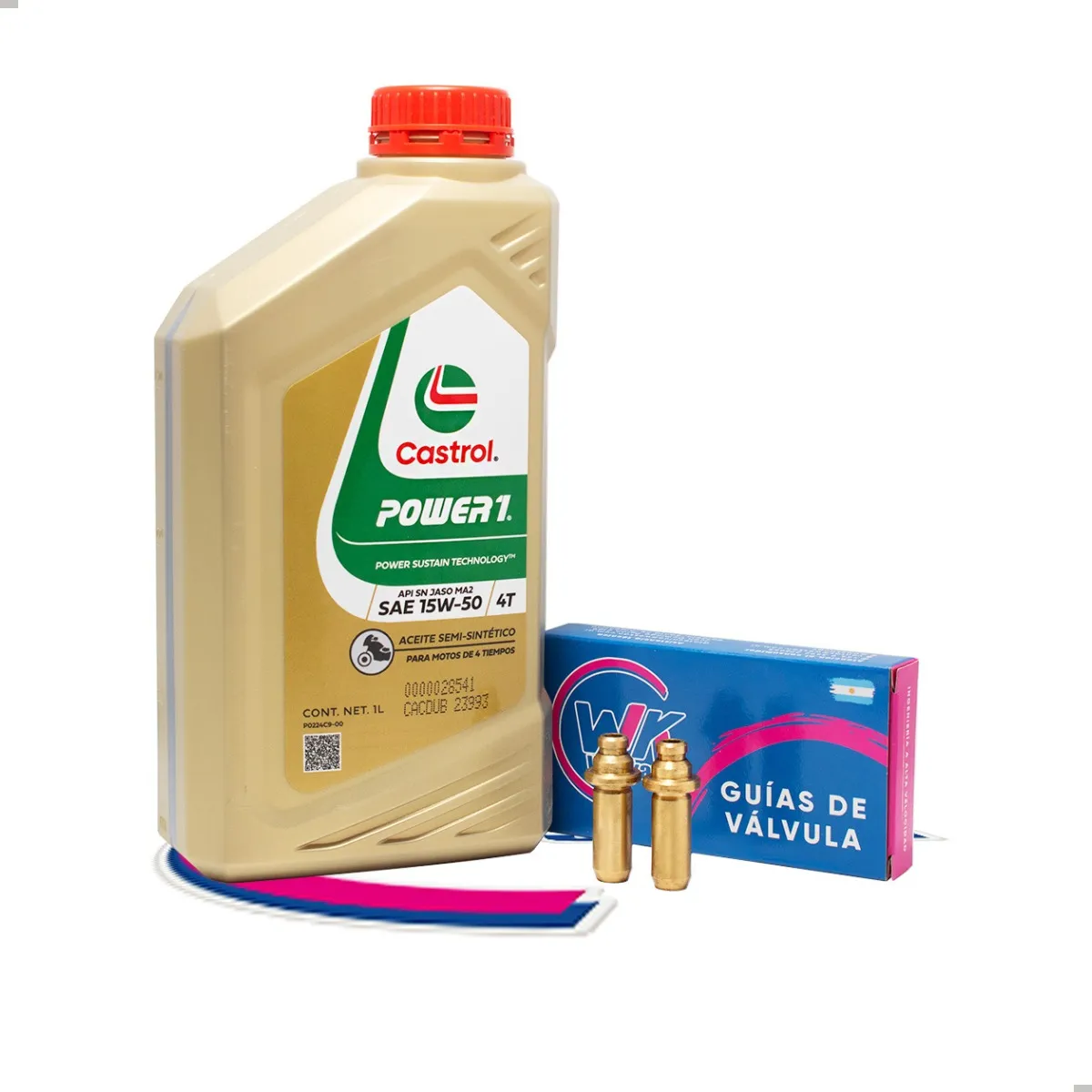 Guia De Válvula Honda Twister / Tornado 250 Bronce + Aceite