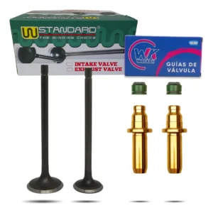 Kit Valvulas + Guías Bronce De Moto Honda Storm / Cg 125 X2
